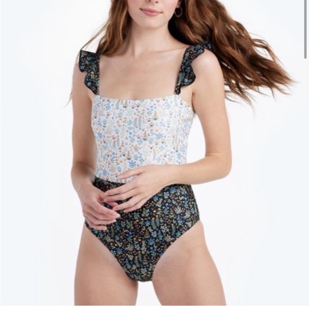 Summersalt x Rifle Paper Co. Floral Ruffle One-Piece Swimsuit